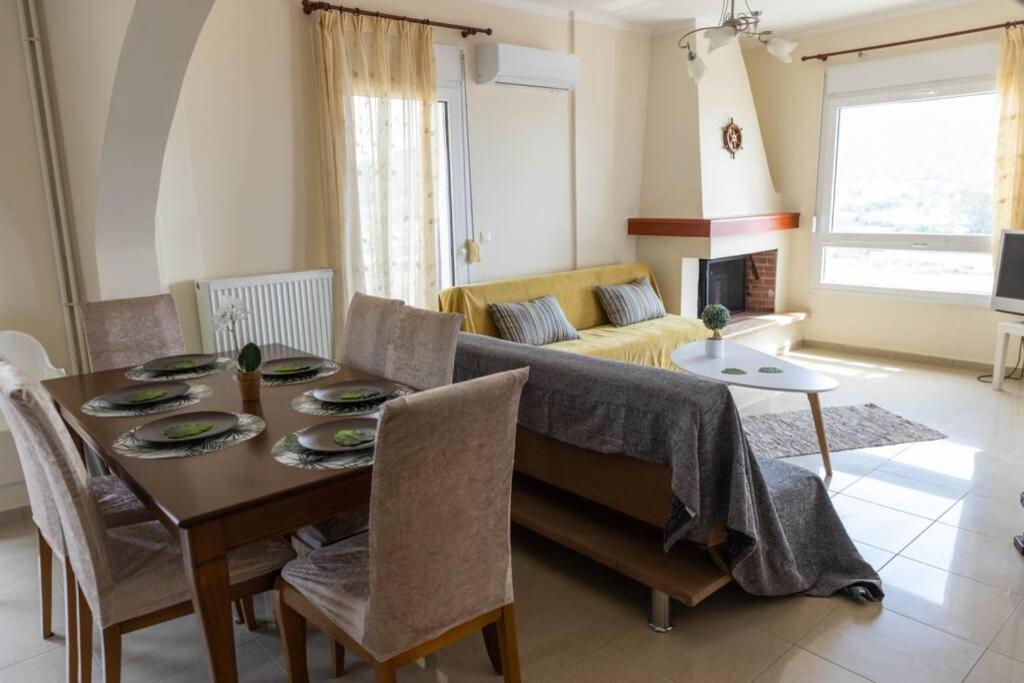 Port View House-Comfy Family Apartment-Panoramic View Néa Péramos المظهر الخارجي الصورة