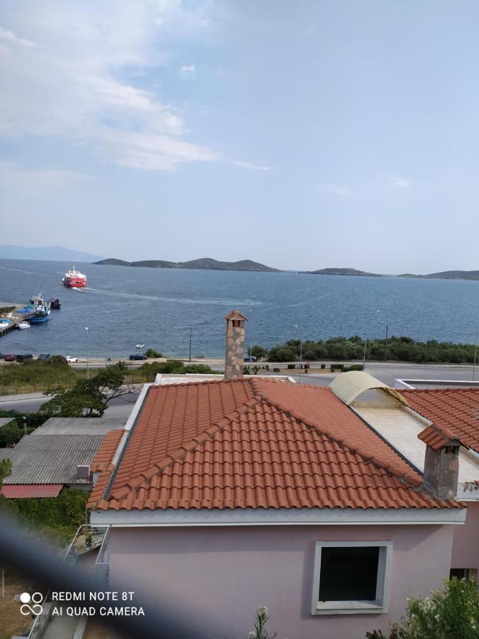 Port View House-Comfy Family Apartment-Panoramic View Néa Péramos المظهر الخارجي الصورة